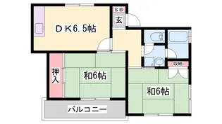 ハイツ宗田【4階】の間取り