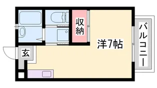 メルヴェール広野【205号室】の間取り
