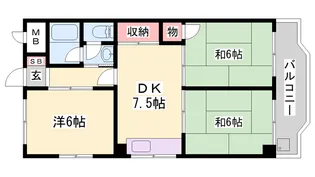 コンフォート西明石【2階】の間取り