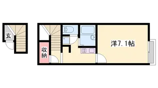レオネクストひょうご東条【208号室】の間取り
