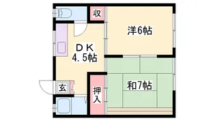 西明石レジデンス【202号室】の間取り