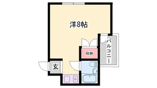 ヴィーグル学院前【504号室】の間取り