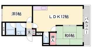 アネックス西明石【1階】の間取り