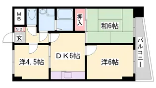 フローラルハイツ・ダイキⅡ【503号室】の間取り
