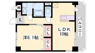 グレイスヒルズ大久保【2階】の間取り