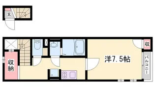クレイノフェリス【204号室】の間取り