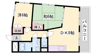 セオコート明石Ⅱ【303号室】の間取り