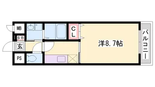 ポラリス壱番館【4階】の間取り