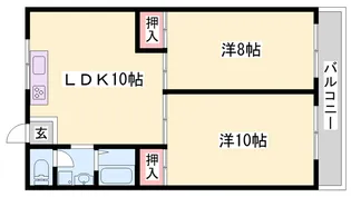 押部谷第二ビル【111号室】の間取り