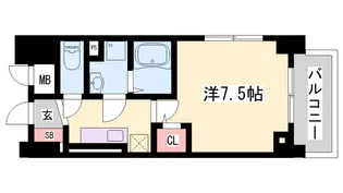 フリーデ明石駅前【401号室】の間取り