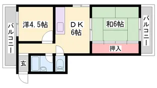 ベルオーク西明石【202号室】の間取り
