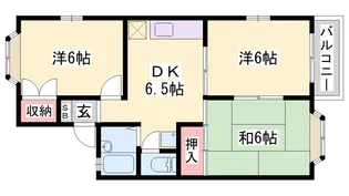 ソアール西明石【2階】の間取り