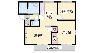 セレナ栄【201号室】の間取り