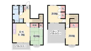 アグロス【2B-5号室】の間取り