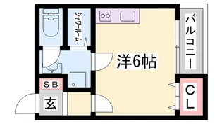 エターナルシー明石【302号室】の間取り