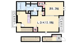 デーア・フィオーレⅢ【301号室】の間取り