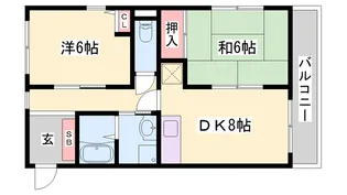 リライズ西明石【302号室】の間取り