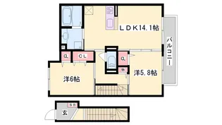 リジエール アン【202号室】の間取り