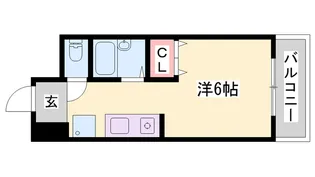 プリンセス池上【603号室】の間取り