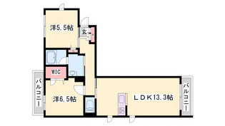 加東市下滝野(ザ フジイ ガーデンA)【206号室】の間取り