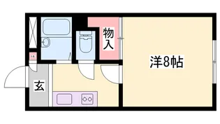 シャトレ壱番館【1階】の間取り