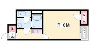 レオネクストパインルージュ立石【103号室】の間取り
