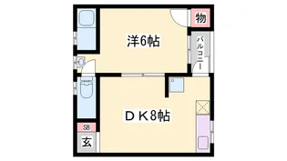 フジハイツ【2階】の間取り