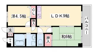 エトワール西神戸【203号室】の間取り
