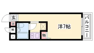 西明石ヤングパレスⅡ【305号室】の間取り