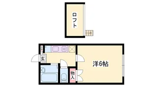 レオパレスナカムラ【201号室】の間取り