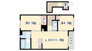 リビエラ【2階】の間取り