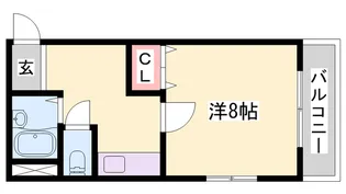 ルーキー東条マンション【402号室】の間取り