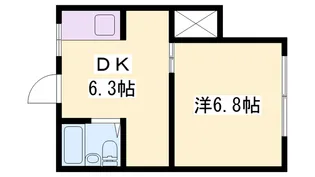 ヒルハイツ C棟【3階】の間取り