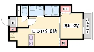 FLIO明石中央【502号室】の間取り