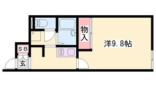 レオネクストFOREVERⅡ【104号室】の間取り