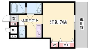 レグルス新明A棟【101号室】の間取り