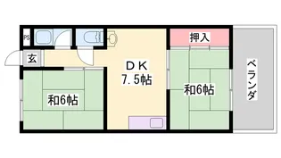 錦江ビル【202号室】の間取り
