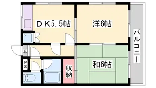 グランコート滝野【3階】の間取り