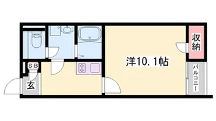 クレイノプルメリア【102号室】の間取り