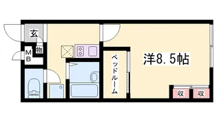 レオパレスエスペランサ【103号室】の間取り