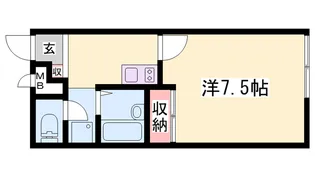 レオパレスマーメイドⅢ【202号室】の間取り
