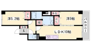 エムライズ大観町【502号室】の間取り