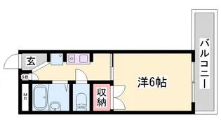 ラコンテ西明石【508号室】の間取り