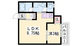 アジール・シエル【101号室】の間取り