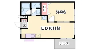 リベラ錦が丘【103号室】の間取り