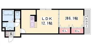 エムライズ材木町【3階】の間取り