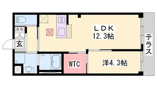 Etoile-エトワール-【102号室】の間取り