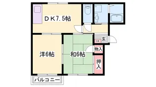 ユートピアエイト【102号室】の間取り