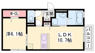 Brillante明石【301号室】の間取り