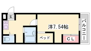 センチュリー社【103号室】の間取り